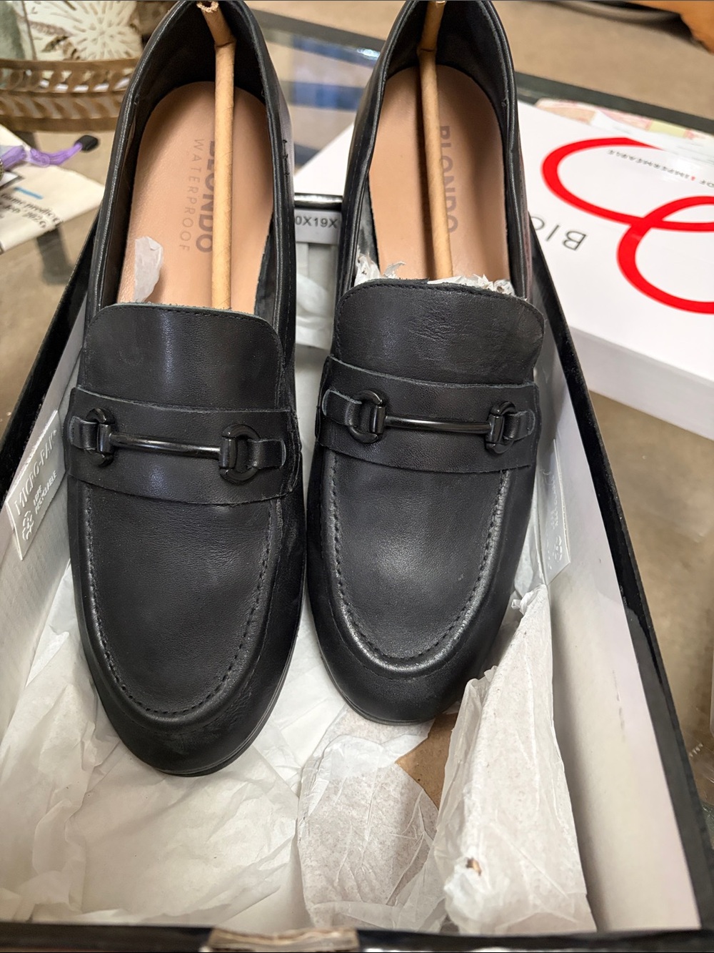 Blondo Black Blaire Leather Loafers